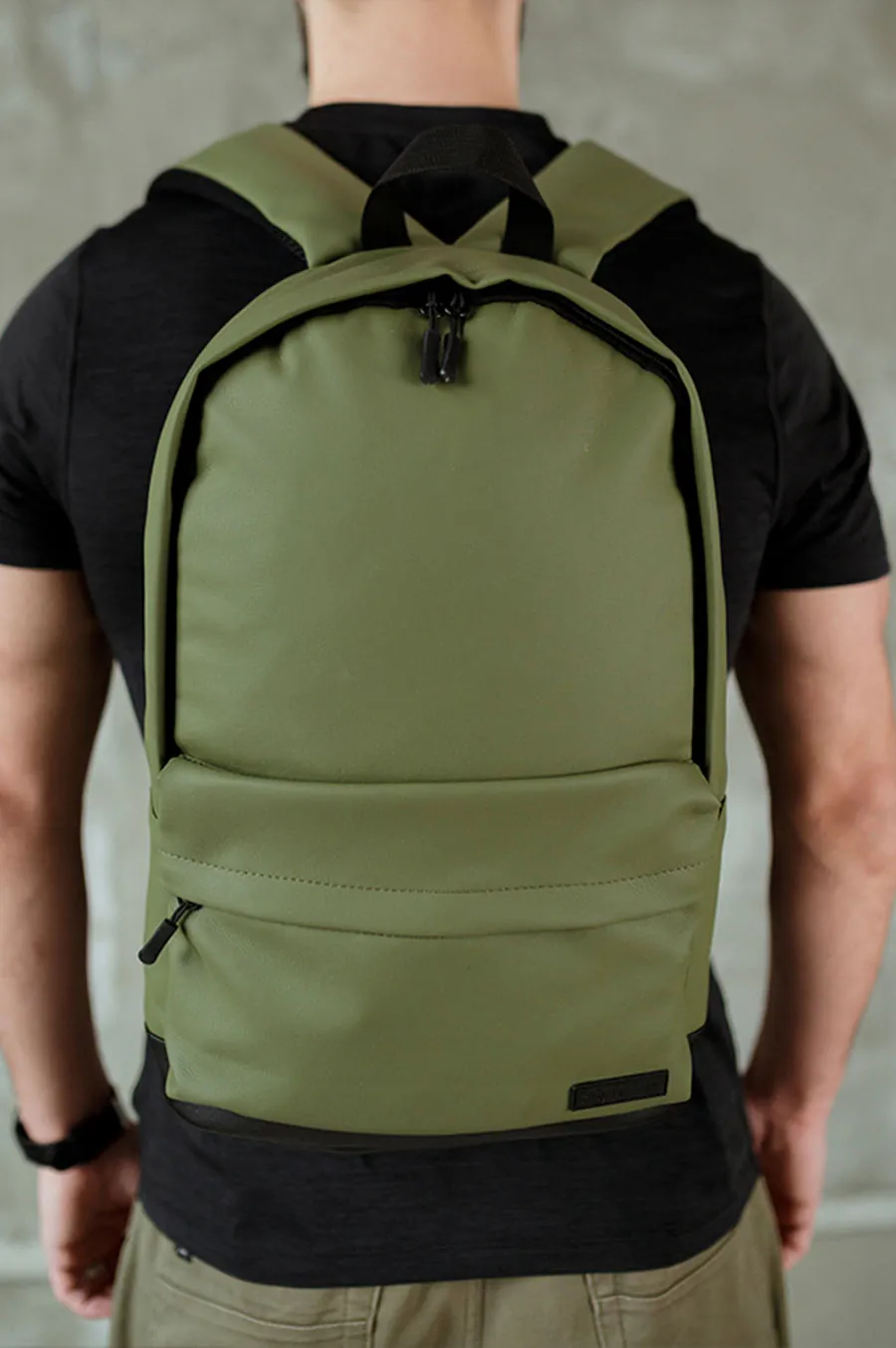 Рюкзак SOUTH Classic khaki  шкіра Хакі