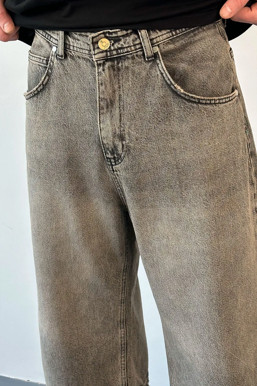 Шорти I 8 DENIM Super Baggy Сірий