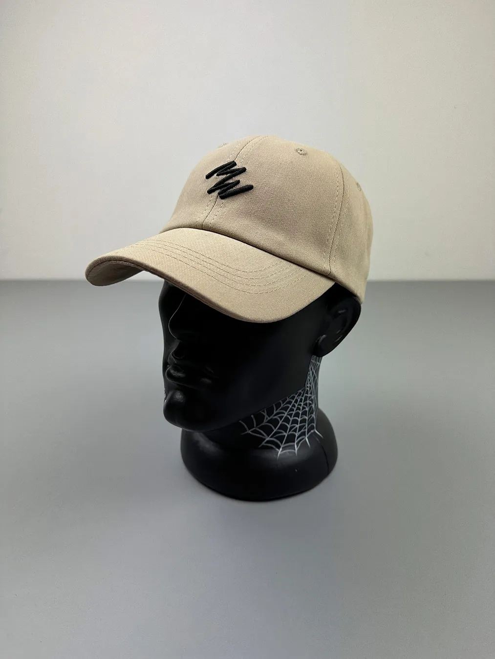 Basebol Noname Black Logo Sigzag beige