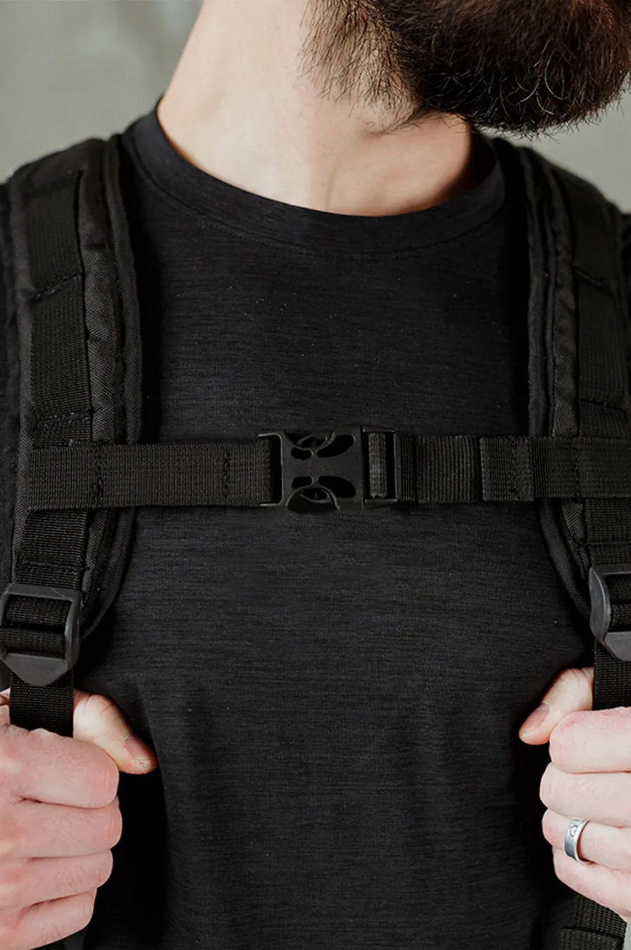 Backpack South Rolltop Classic Black Black