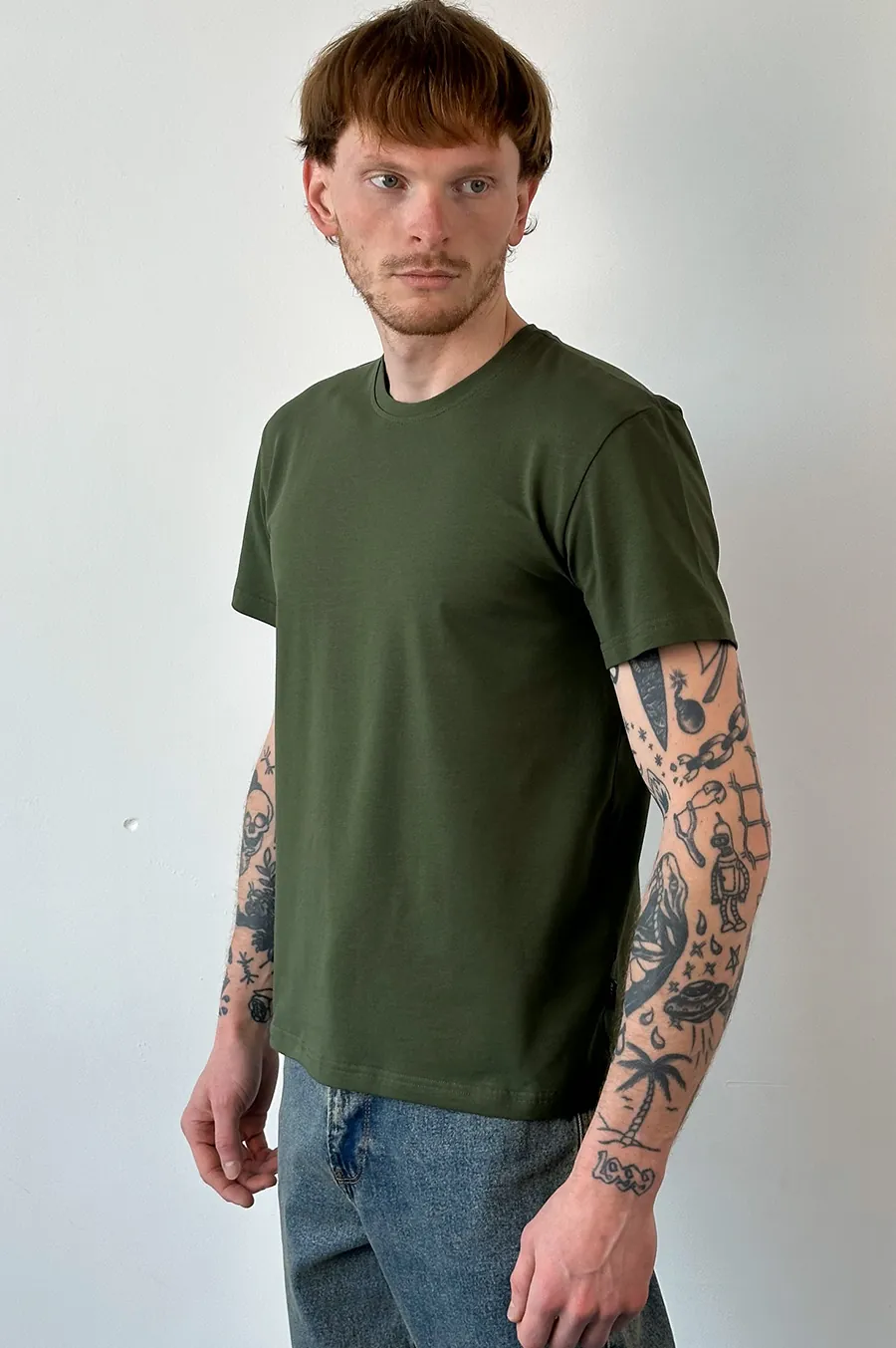 Garage T -shirt Basic short cut khaki