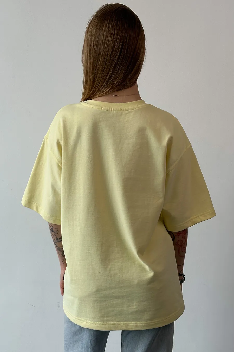 Garage T -shirt Oversiz with velor lemon effect