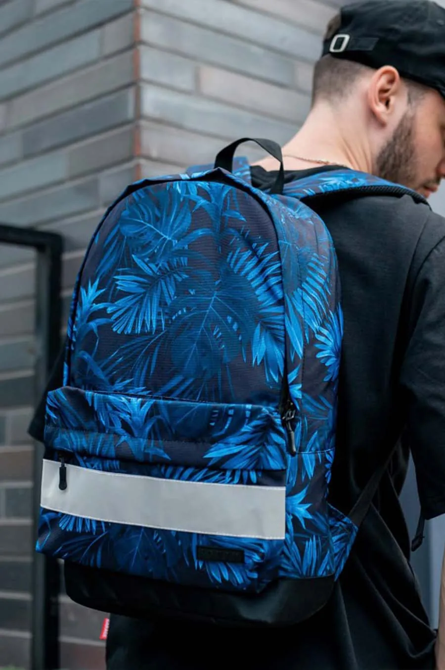 Backpack South Leaves Reflective Black