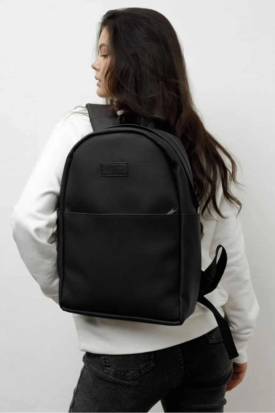 Harvest's backpack minimum eco -skin, black