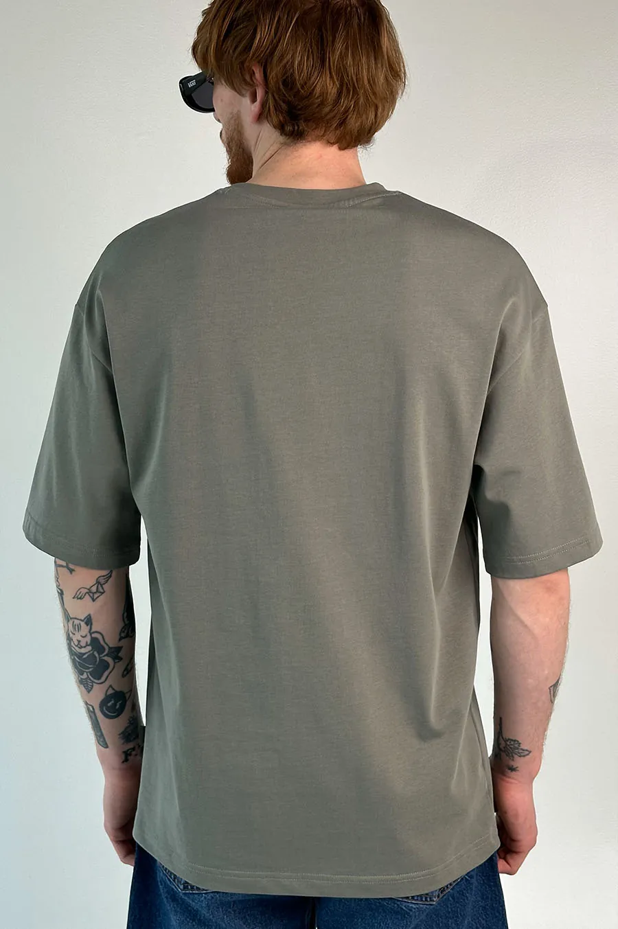 Garage T -shirt Oversiz with print GRG khaki