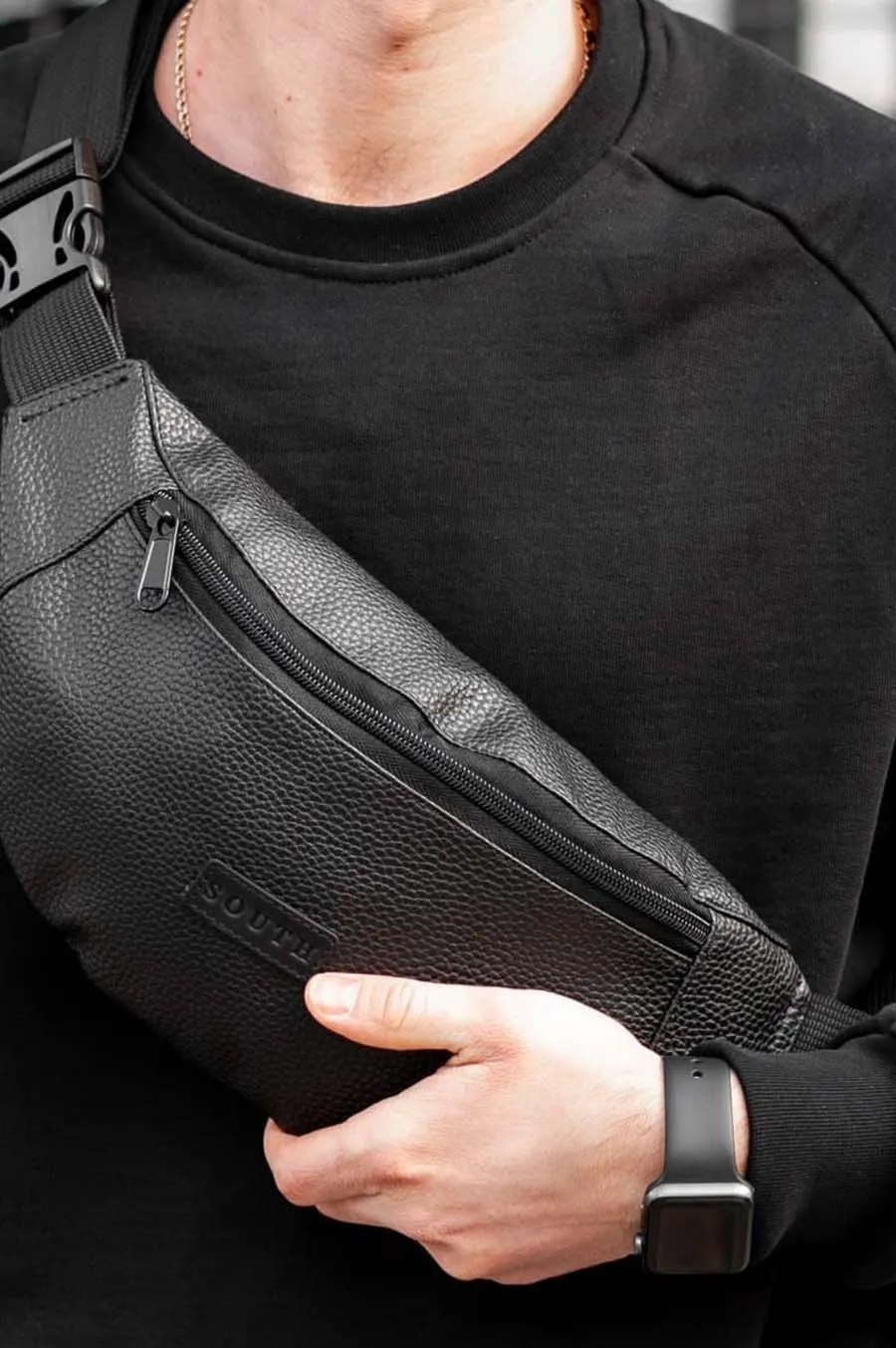 Сумка поясна SOUTH pro black(factur) Чорний