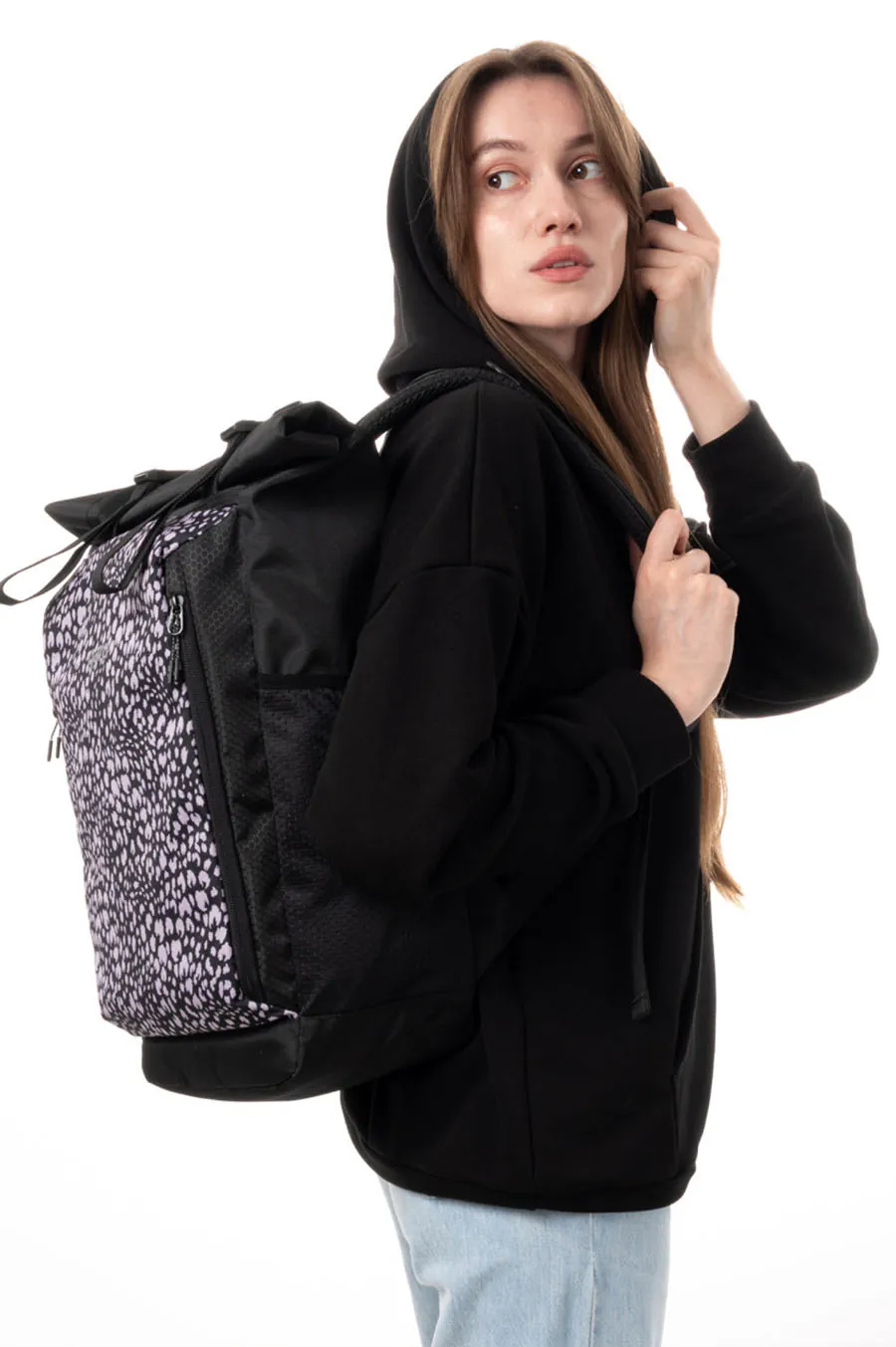 Gard Brooklyn Rolltop Backpack | lical leopard 2/24 black