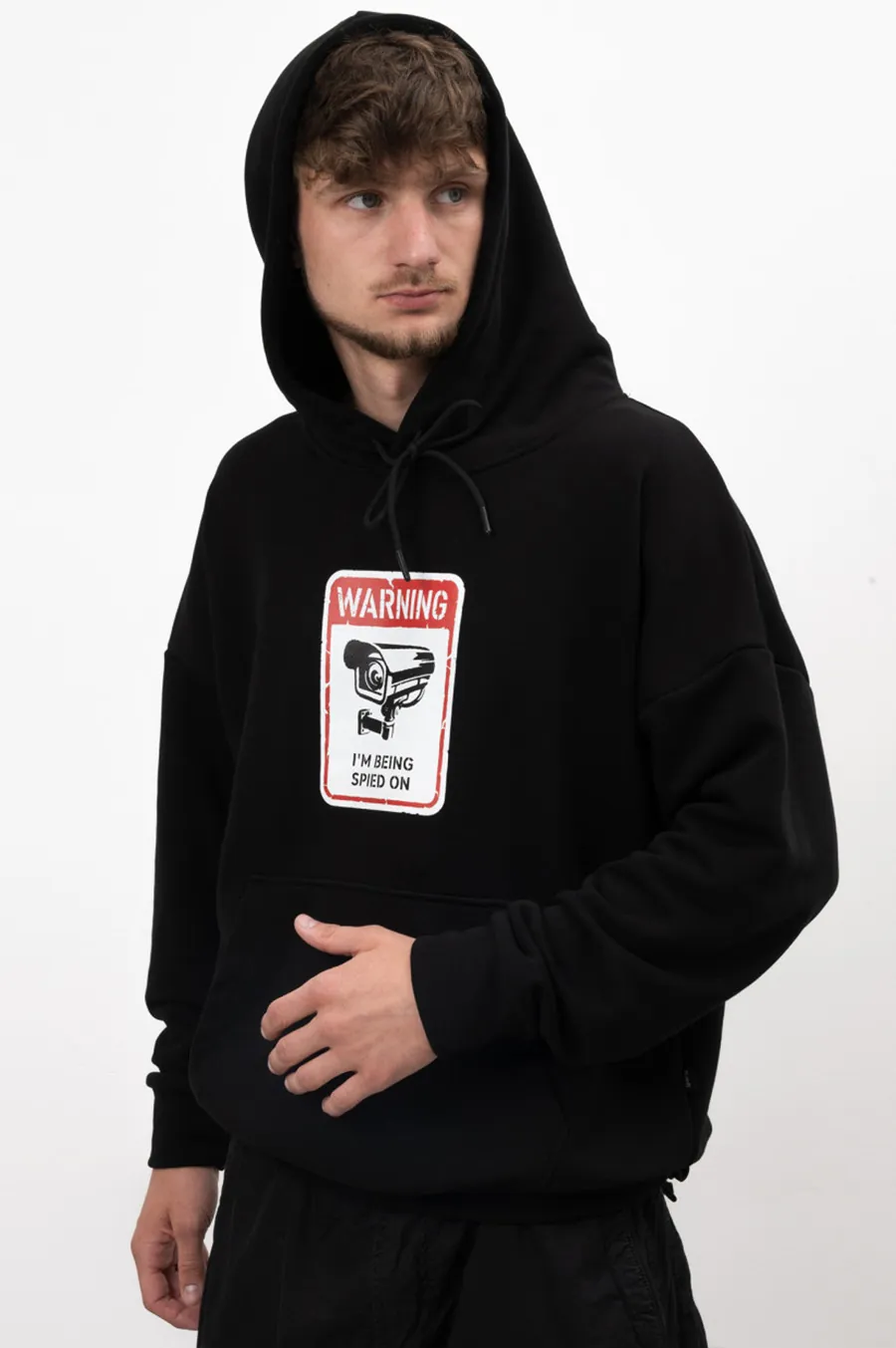 Худі GARD OVERSIZE | чорний  WARNING 3|24 Чорний