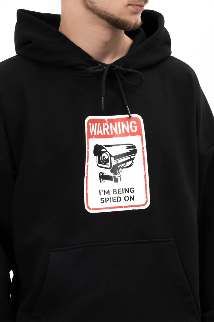 Худі GARD OVERSIZE | чорний  WARNING 3|24 Чорний