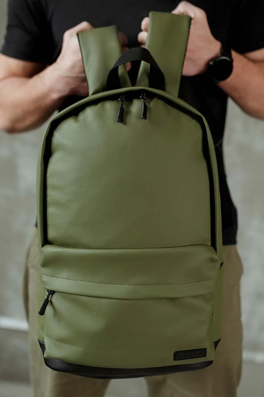 Рюкзак SOUTH Classic khaki  шкіра Хакі
