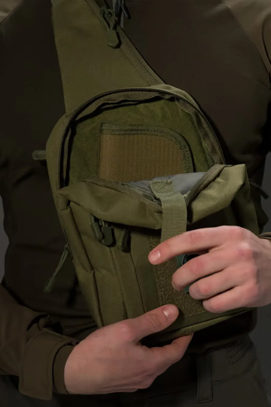 Messenger Bezet Holster Khaki