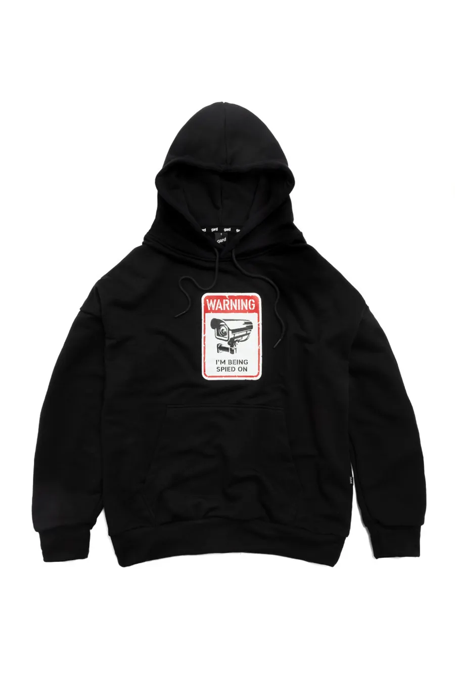 Худі GARD OVERSIZE | чорний  WARNING 3|24 Чорний