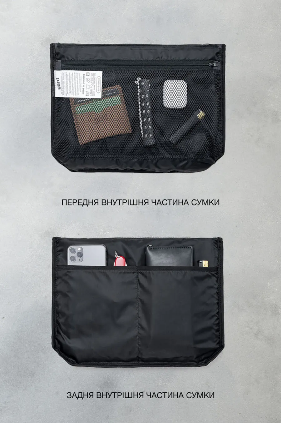 Мессенджер GARD Сумка через плече Crossbody stealth - 2 casaul mod  | 2/23 Сірий меланж