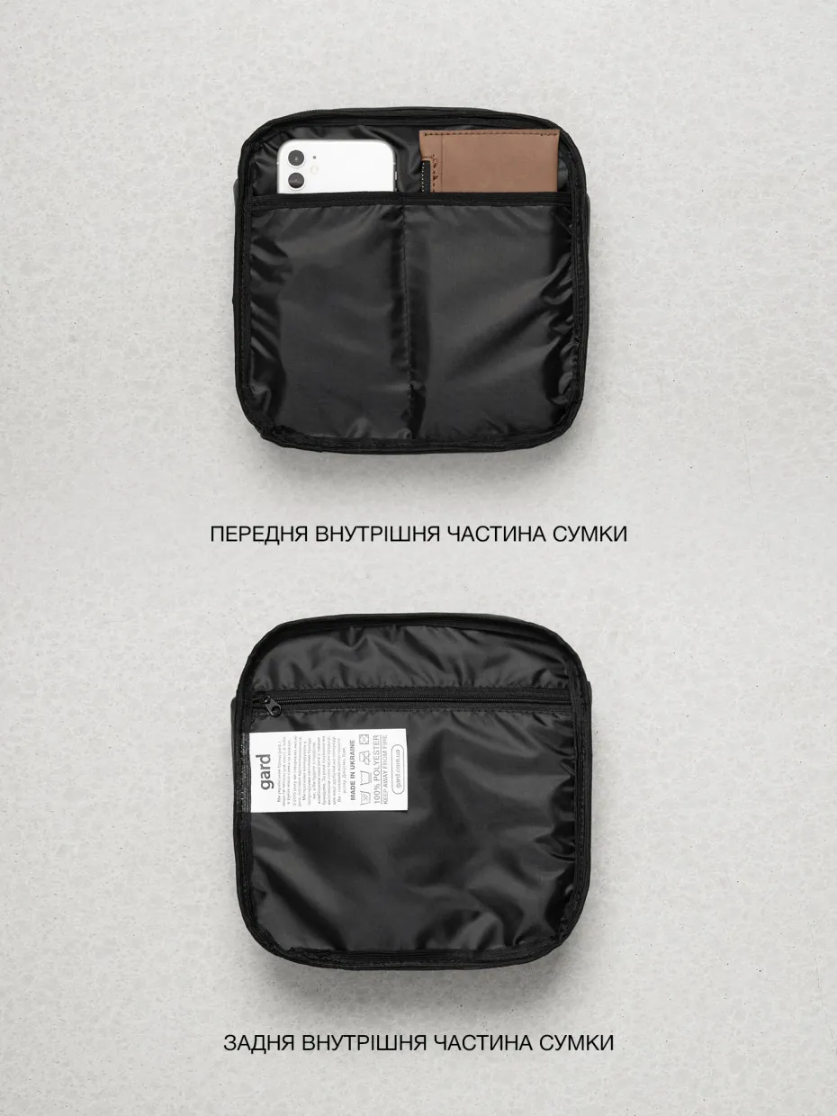 Мессенджер GARD Сумка через плече KVADRAT 1/24 Чорний