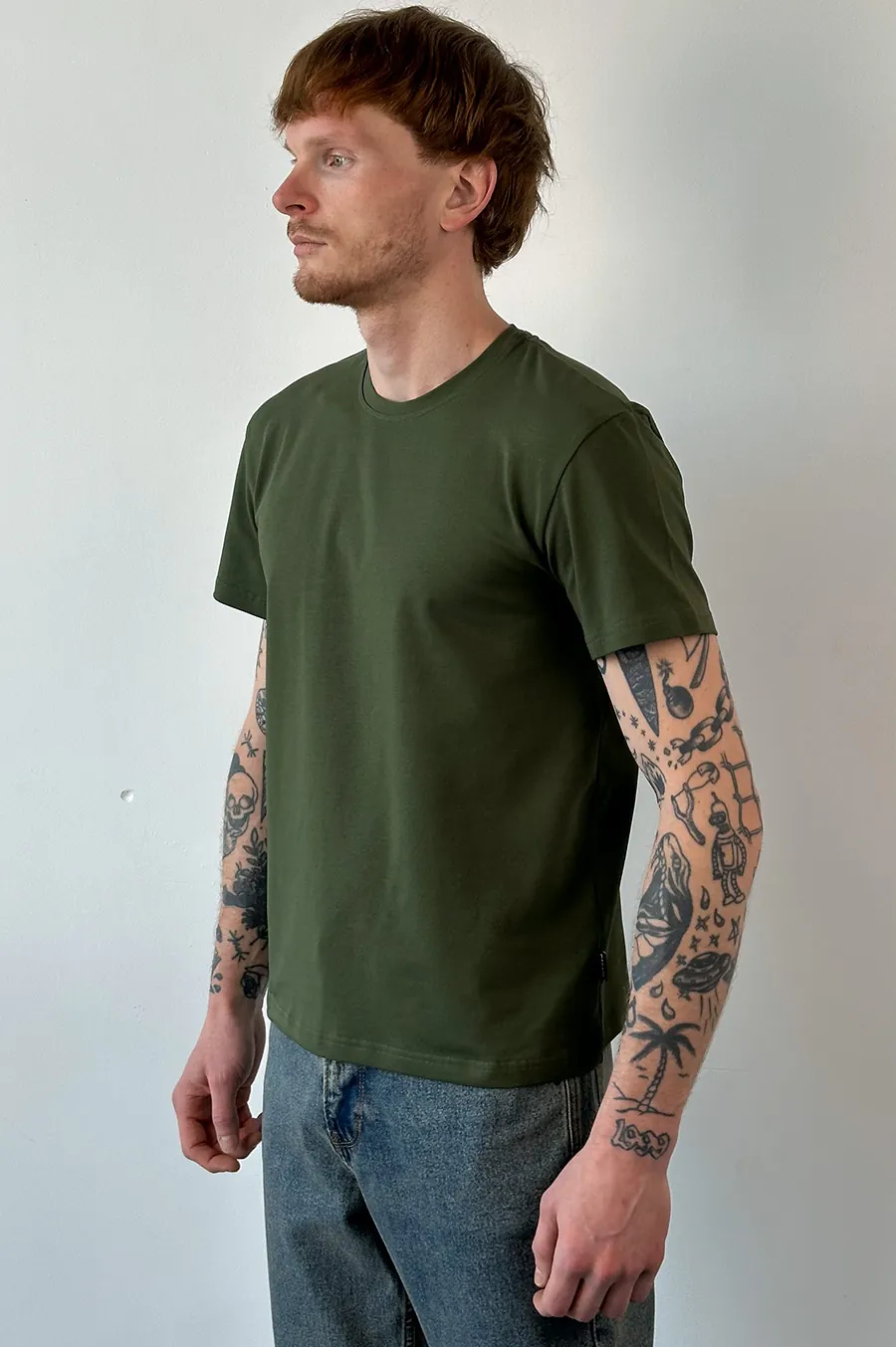 Garage T -shirt Basic short cut khaki