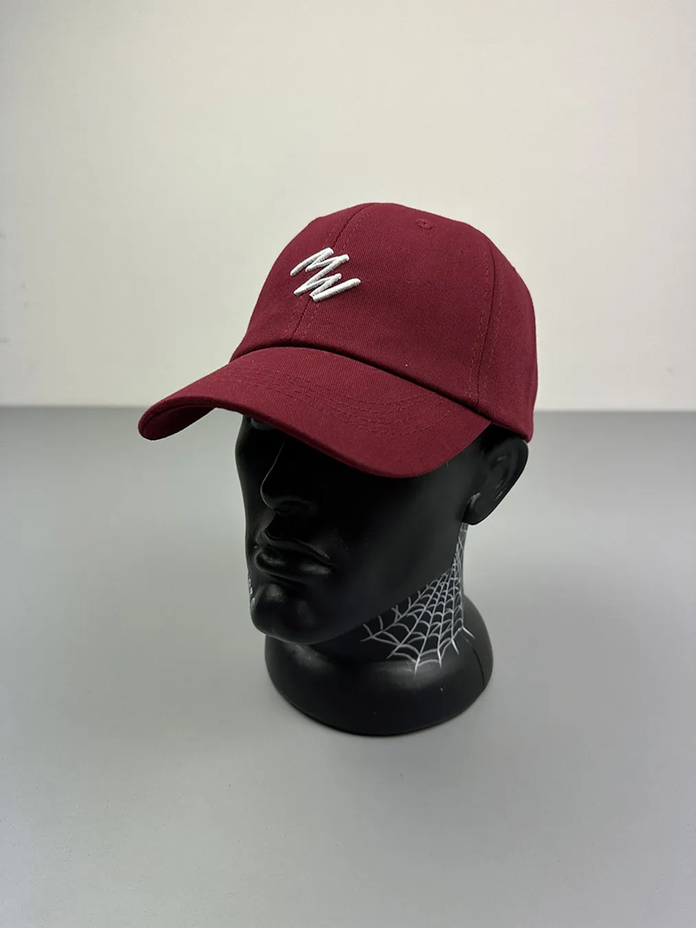 Basebol Noname White Loge Sigzag Burgundy