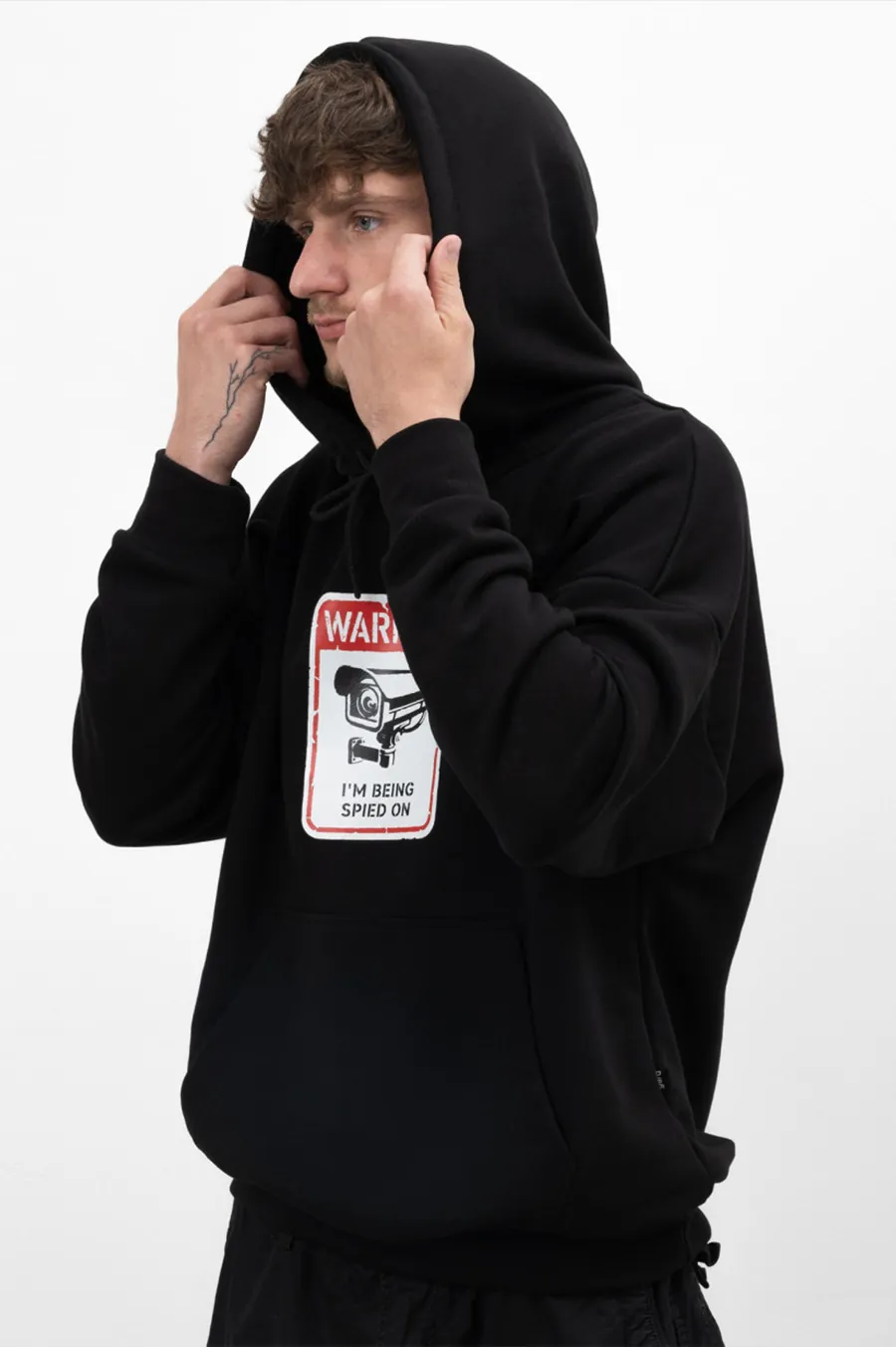 Худі GARD OVERSIZE | чорний  WARNING 3|24 Чорний