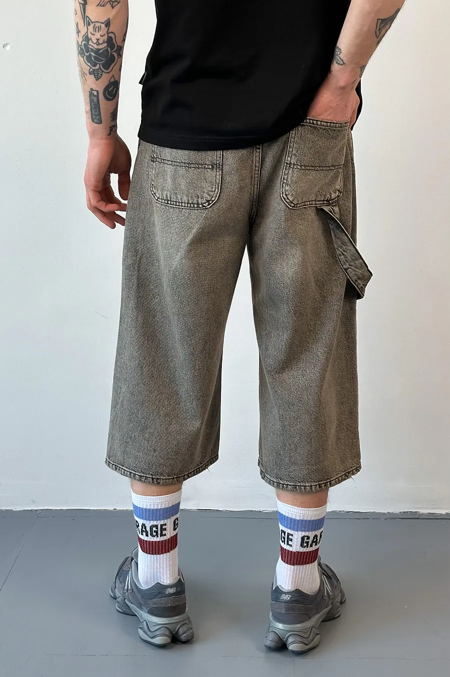 Шорти I 8 DENIM Super Baggy Сірий