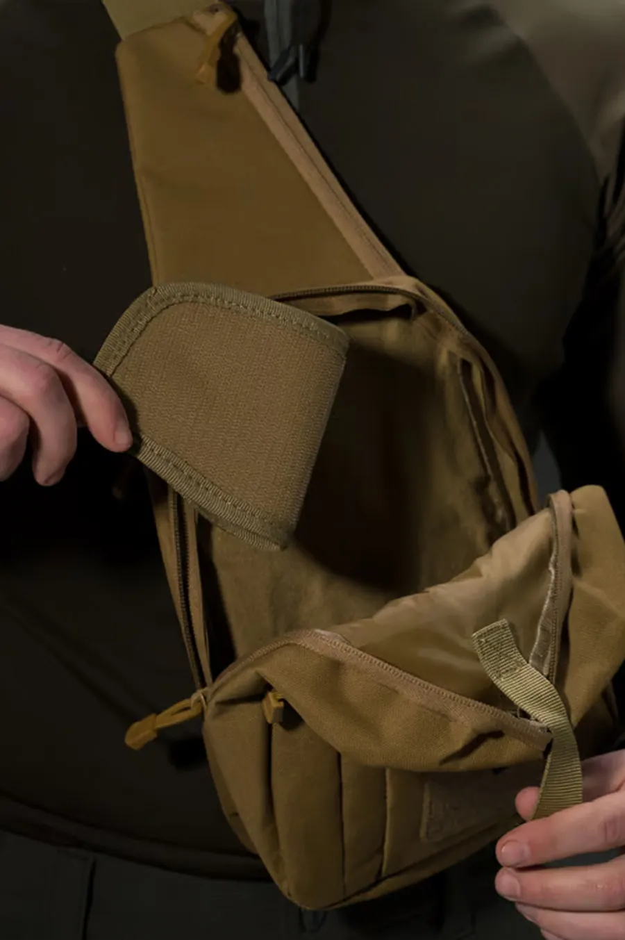 Мессенджер BEZET BEZET Holster Пісочний