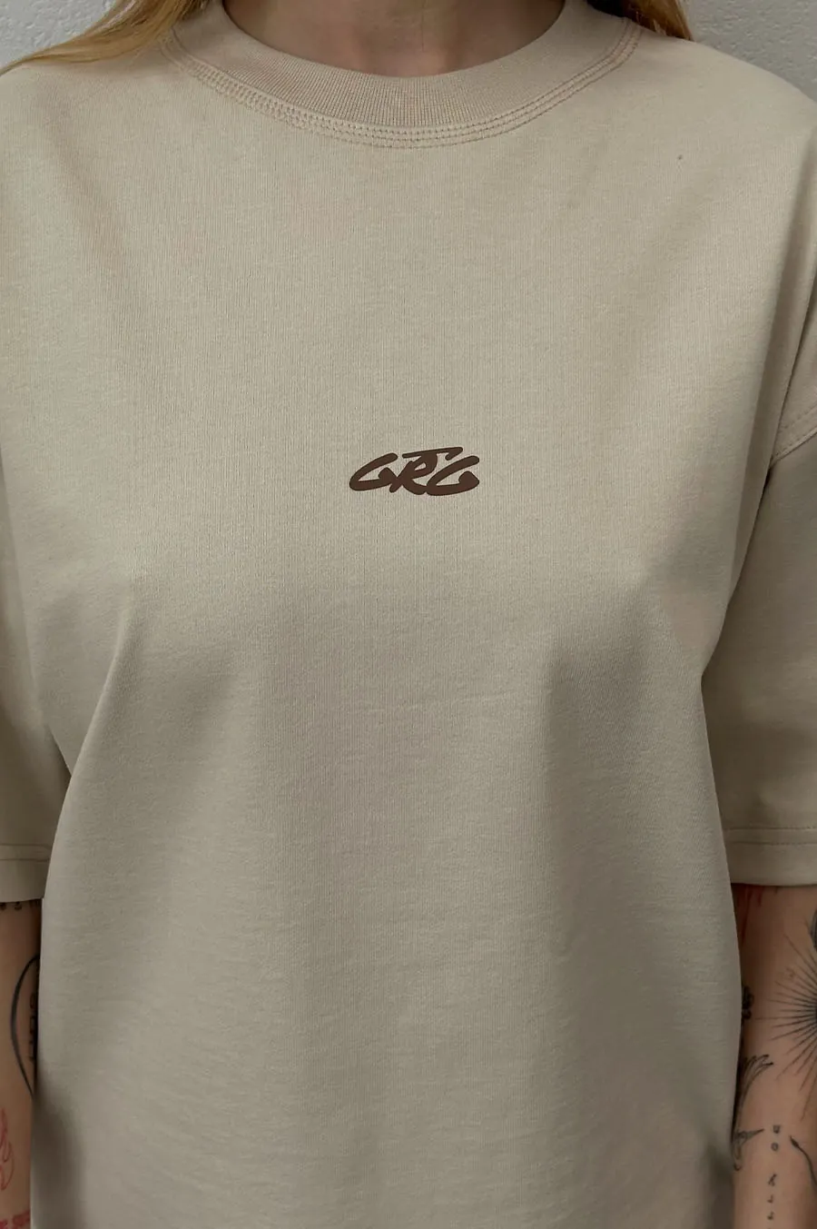 Garage T -shirt Oversiz with velor -effect Tash