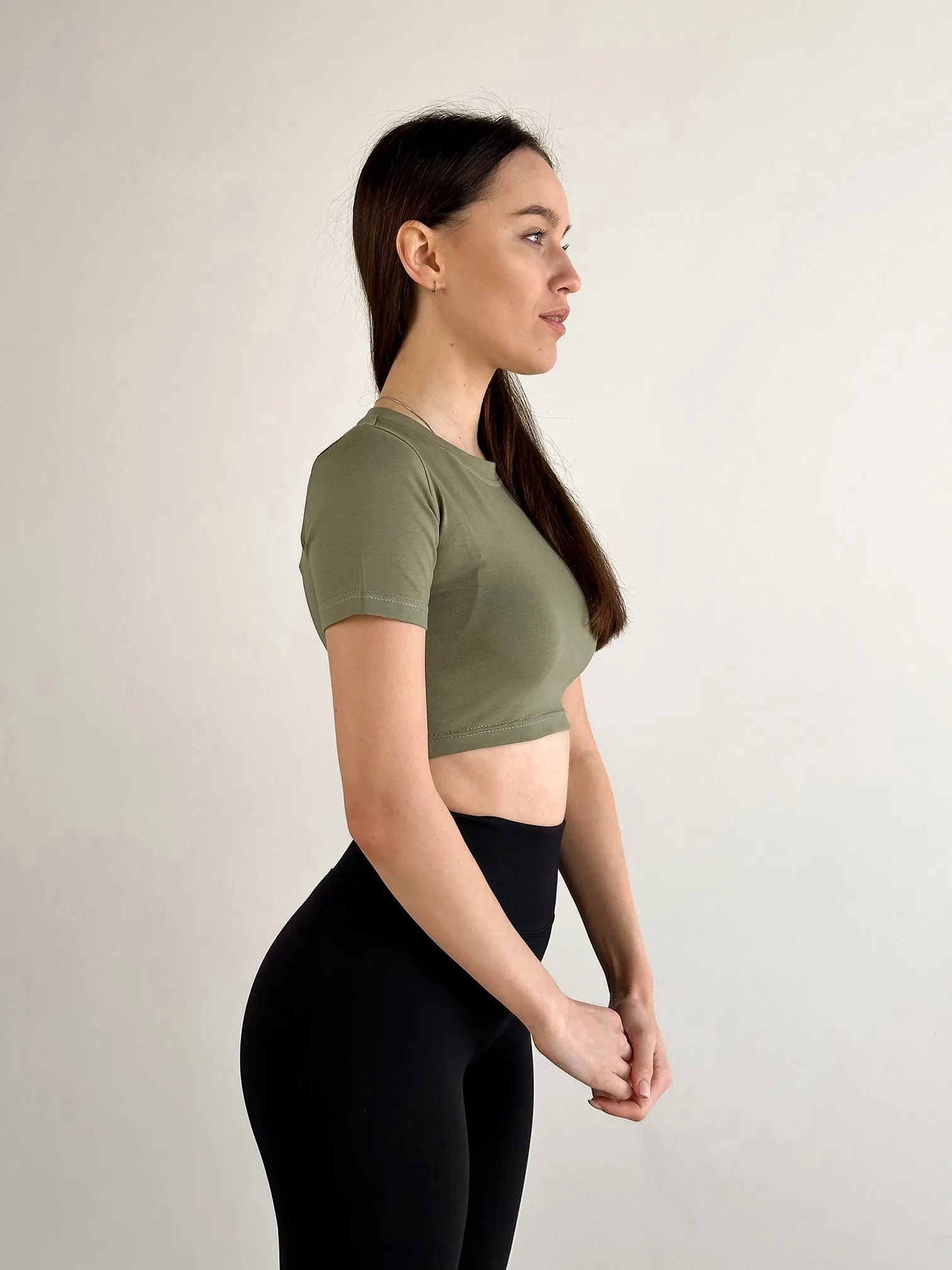 Top Garage Basic short sleeve khaki