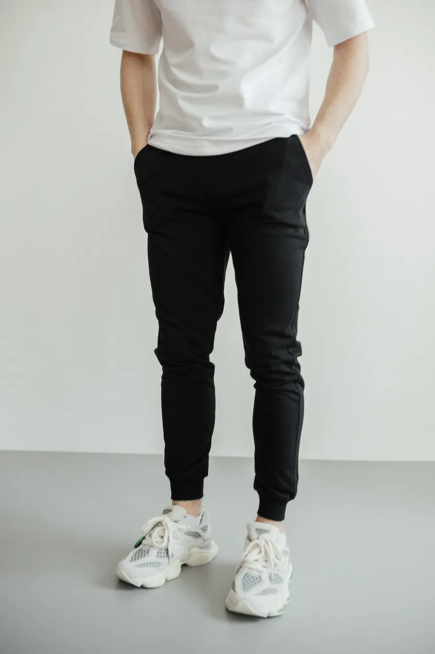 Штани спортивні GARAGE basic jogger Winter з начосом Чорний