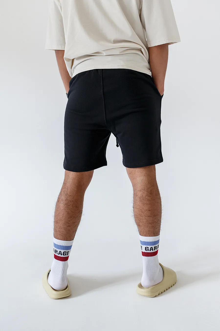 Shorts GARAGE Just sport G hemmed bottom Black