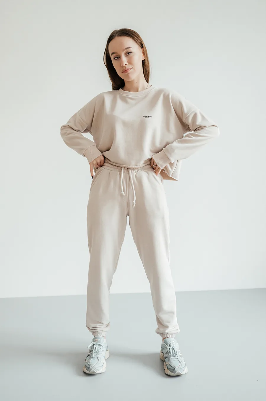 Костюм GARAGE Basic Luxery print Since 2k14 Пудровий