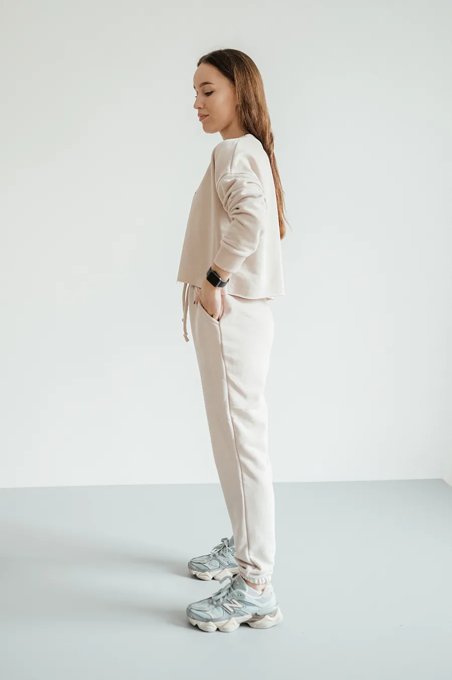 Костюм GARAGE Basic Luxery print Since 2k14 Пудровий