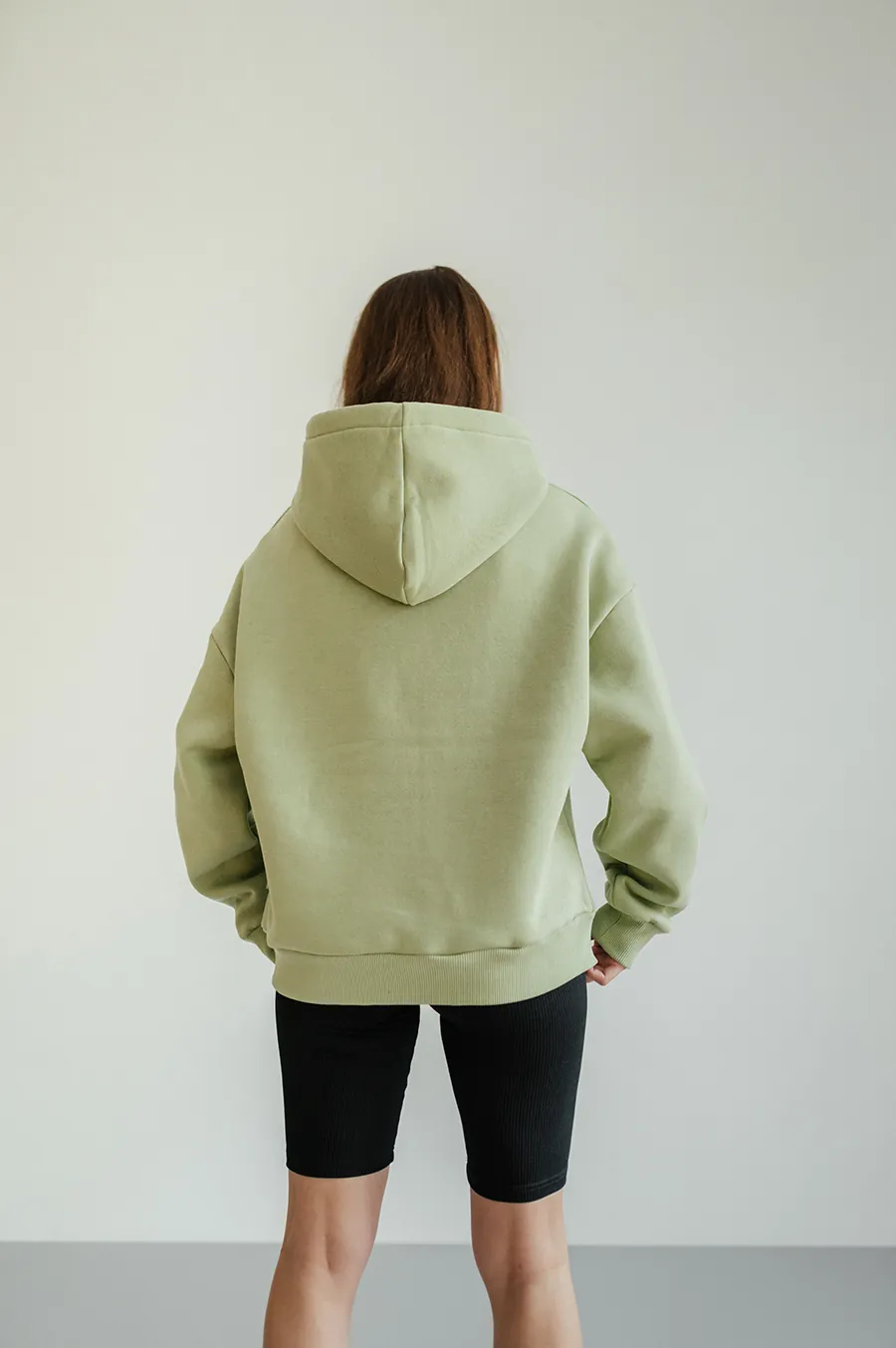 Hoodie GARAGE Basic OVERSIZE with Pistachio filling