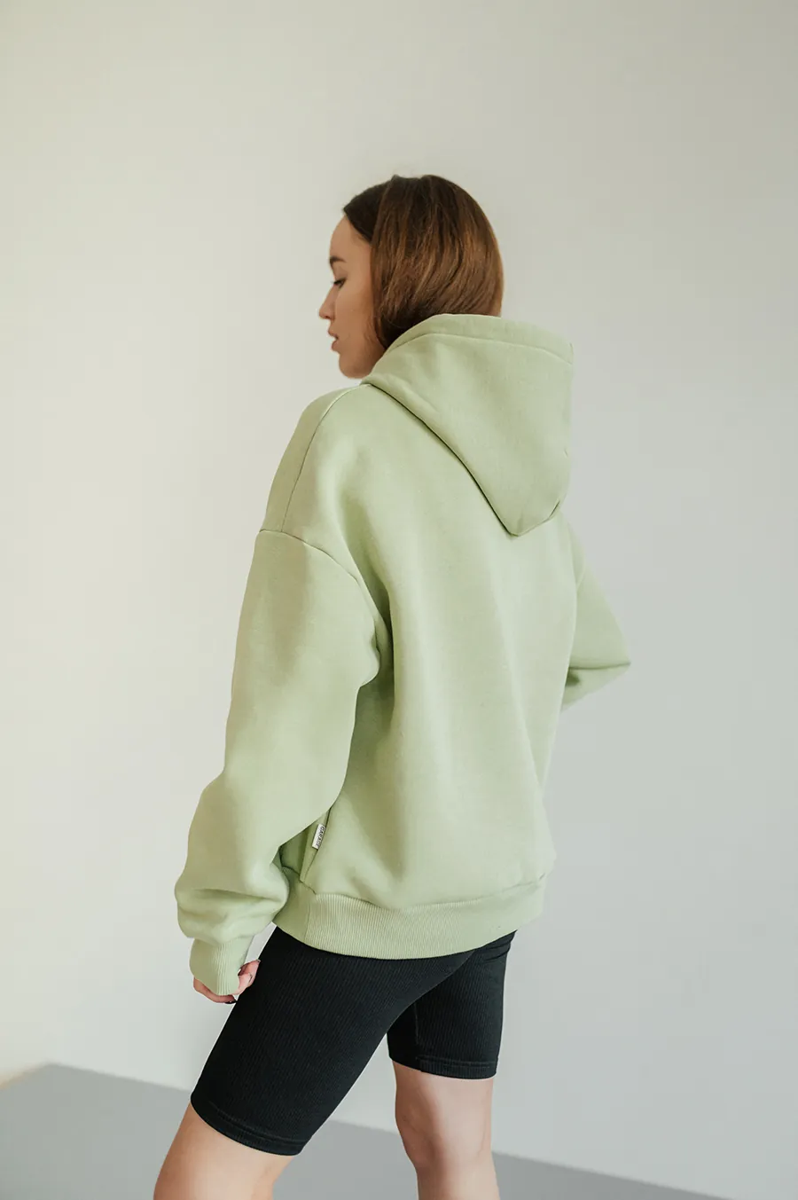 Hoodie GARAGE Basic OVERSIZE with Pistachio filling