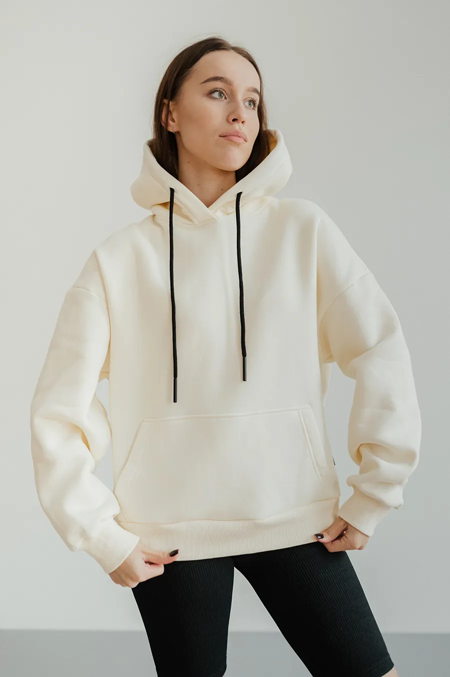 Hoodie GARAGE Basic OVERSIZE with Naches Milk