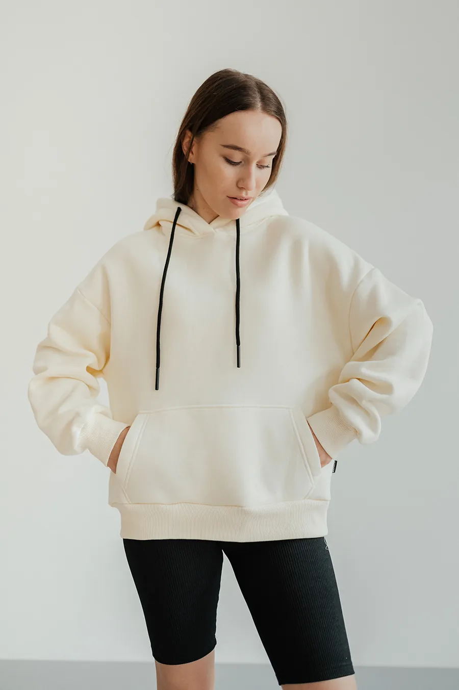 Hoodie GARAGE Basic OVERSIZE with Naches Milk