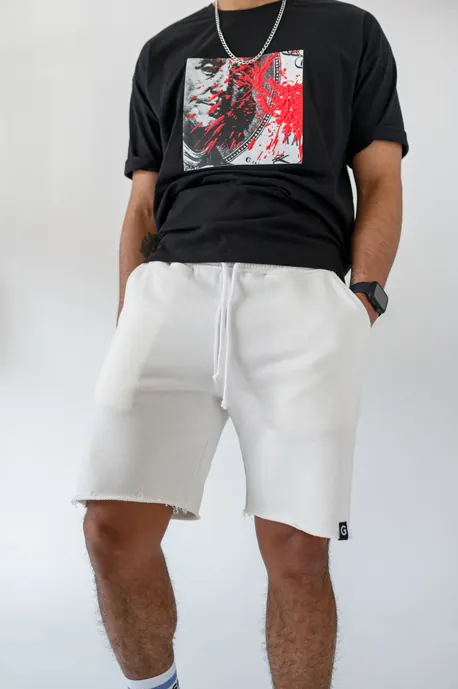 Шорти GARAGE обрізний низ  Cloud Dancer Молочний