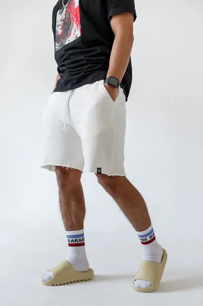 Шорти GARAGE обрізний низ  Cloud Dancer Молочний