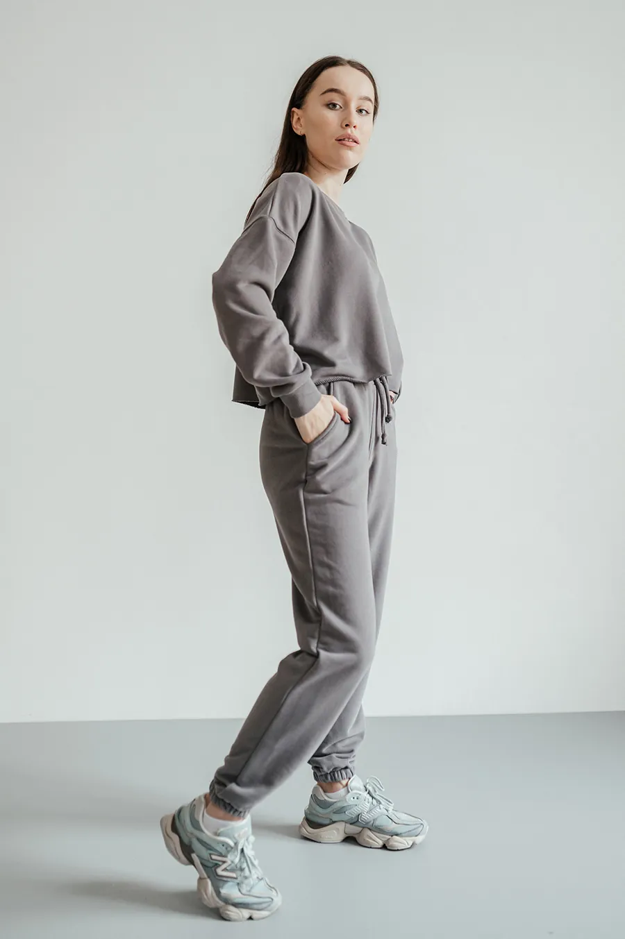 Костюм GARAGE Basic Luxery print Since 2k14 Т.Сірий