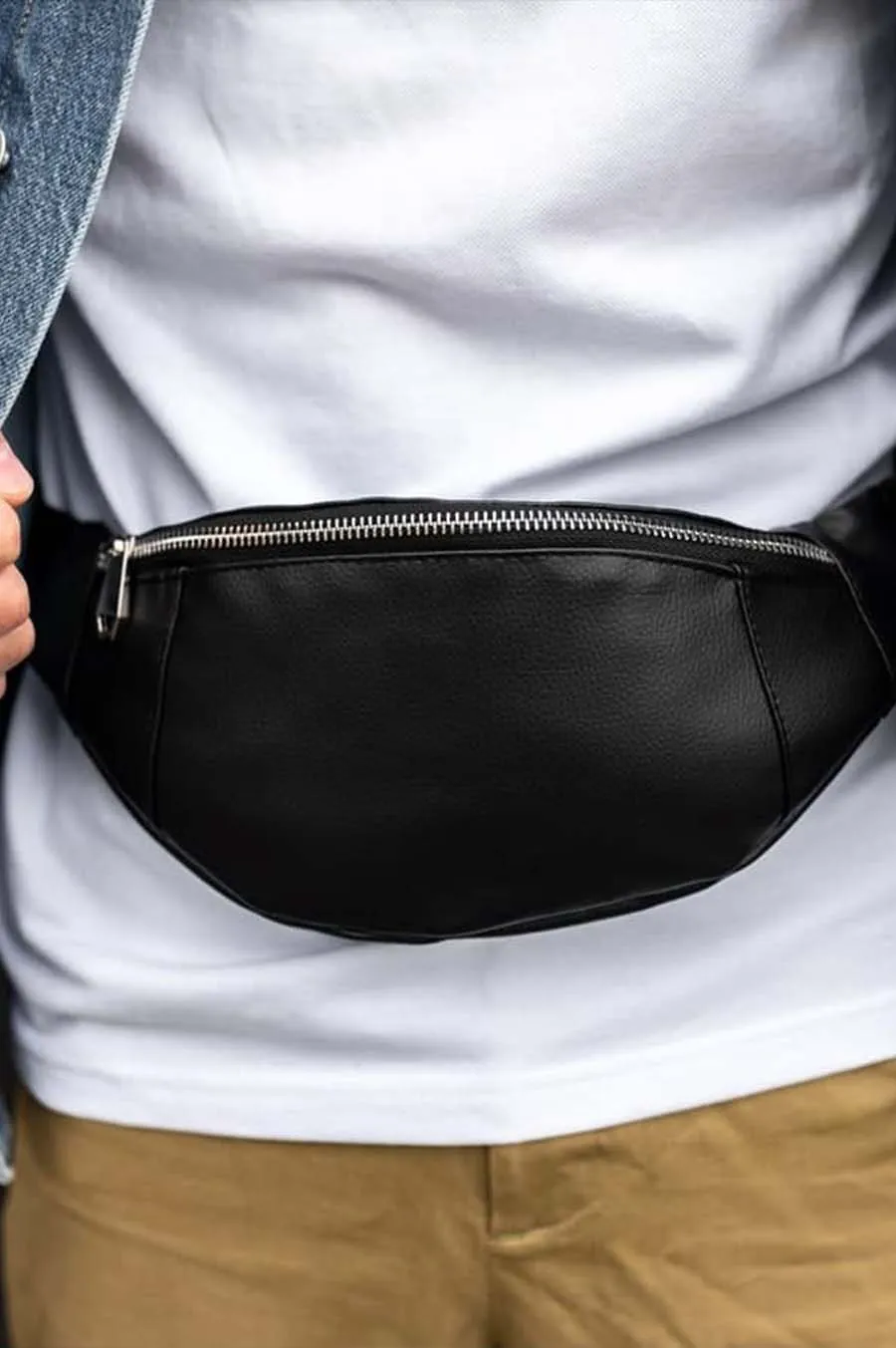 Belt bag SOUTH Self black Black