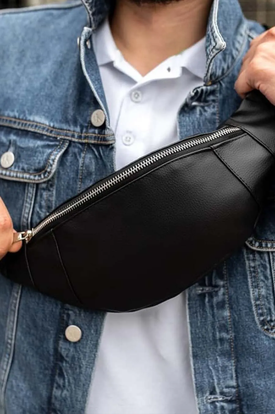 Belt bag SOUTH Self black Black