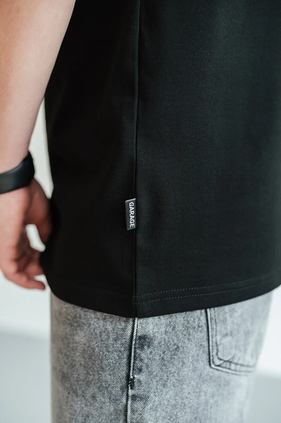 Футболка GARAGE Franklin shoes принт спина Чорний