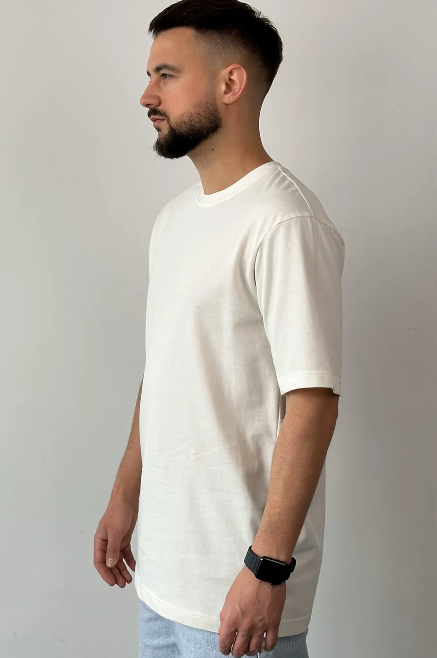Garage Basic Oversize T -shirt from dense cotton milk