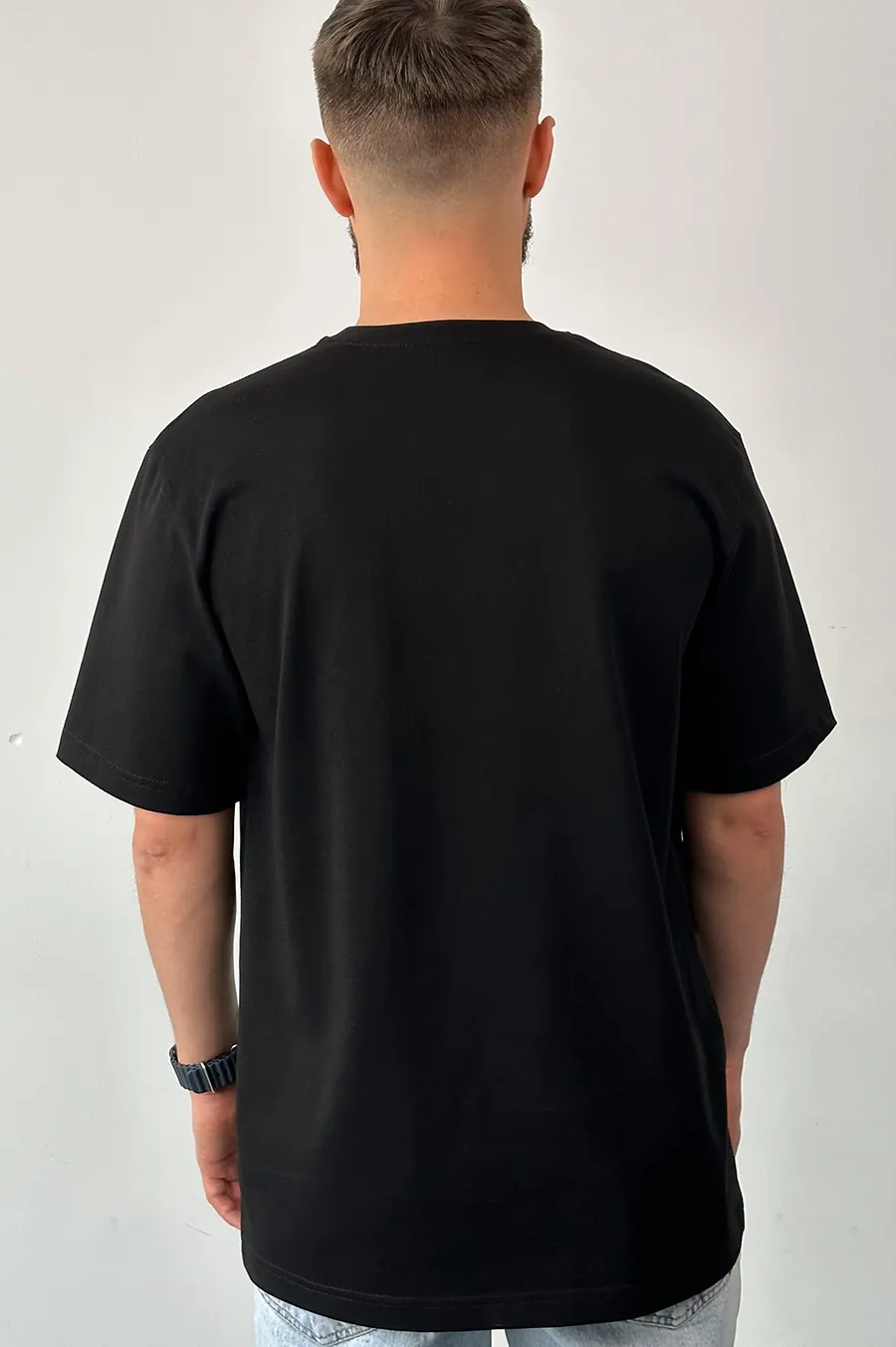 Garage Basic Oversize T -shirt from dense cotton black