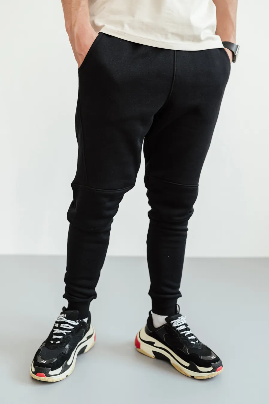 Sports pants GARAGE Simple New cut with nachos Black