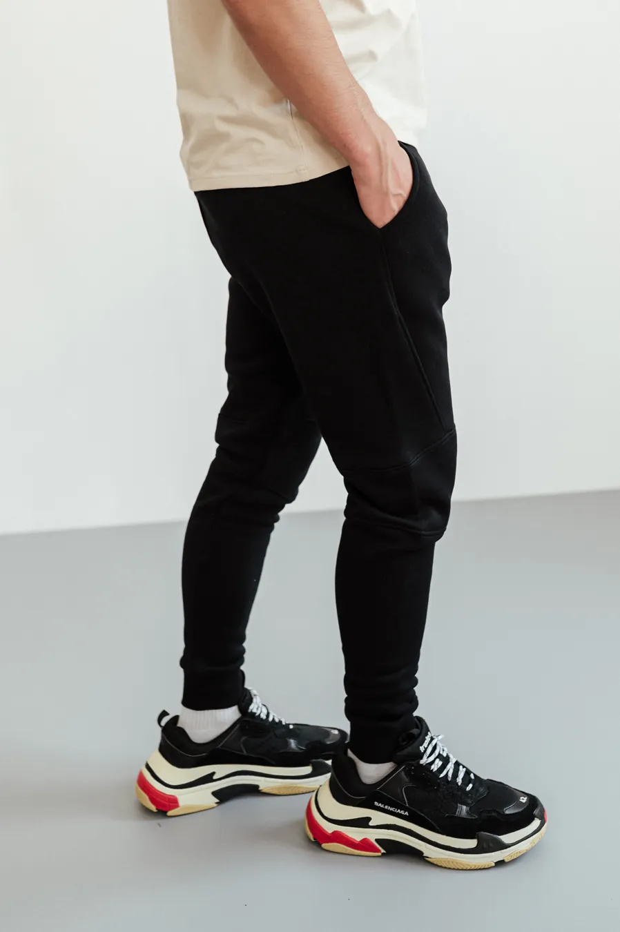 Sports pants GARAGE Simple New cut with nachos Black