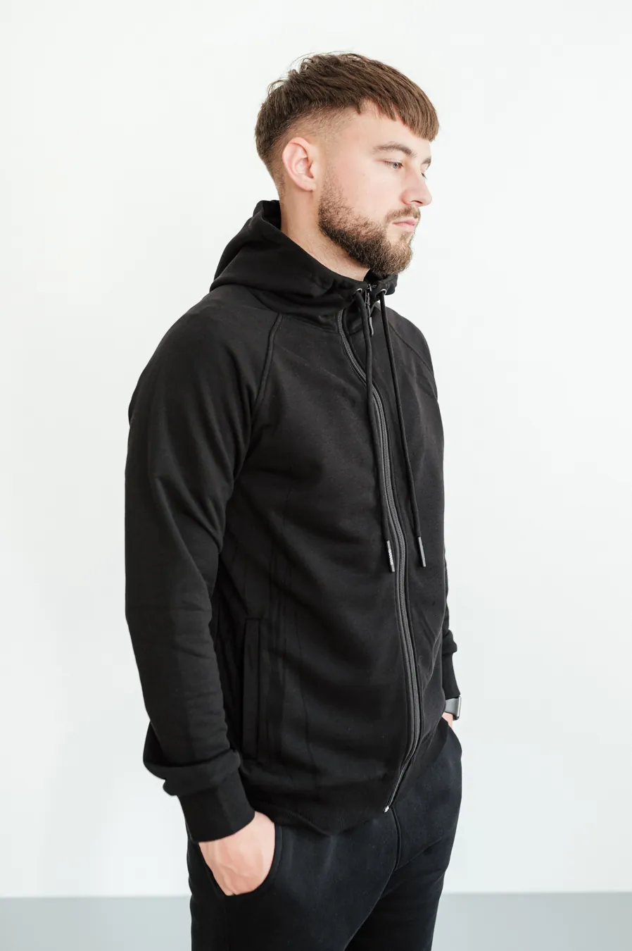Zip-up hoodie GARAGE Basic G lock Summer Black