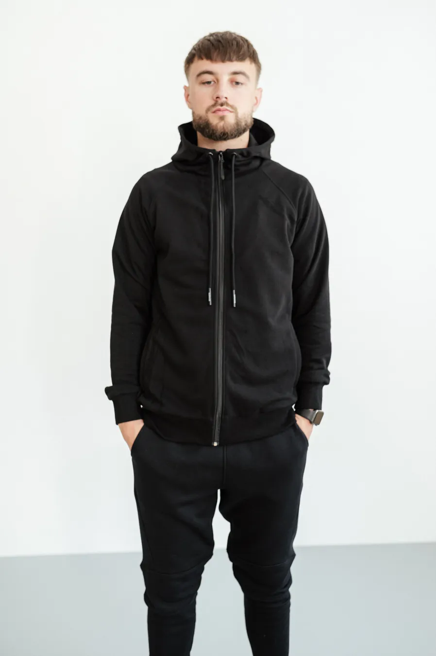 Zip-up hoodie GARAGE Basic G lock Summer Black