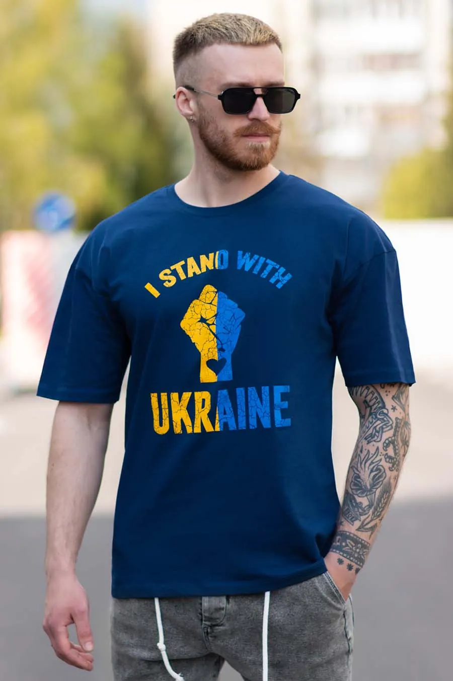 Футболка BEZET OverSize bezet Stend Синій