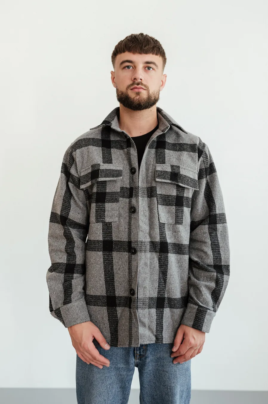 Shirt GARAGE Oversize cell T. Gray