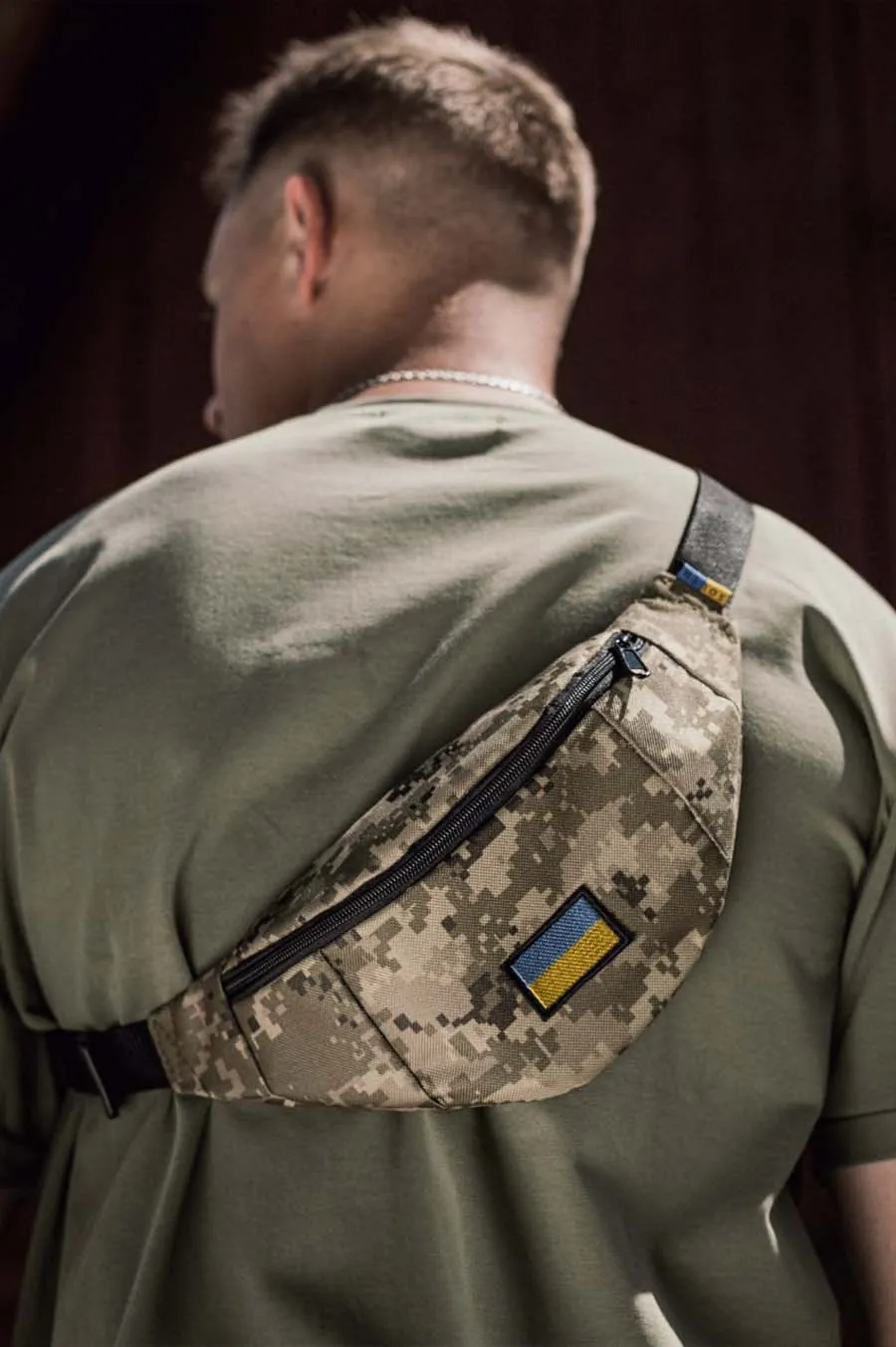 Belt bag SOUTH Ukraine Pixel Black