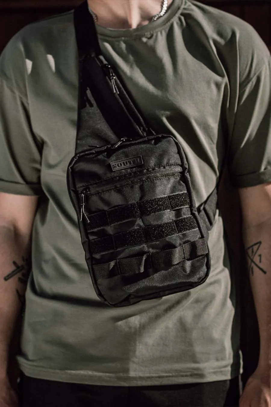 Сумка поясна SOUTH Tactic black Чорний