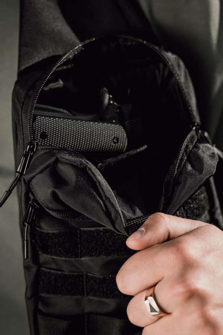 Сумка поясна SOUTH Tactic black Чорний